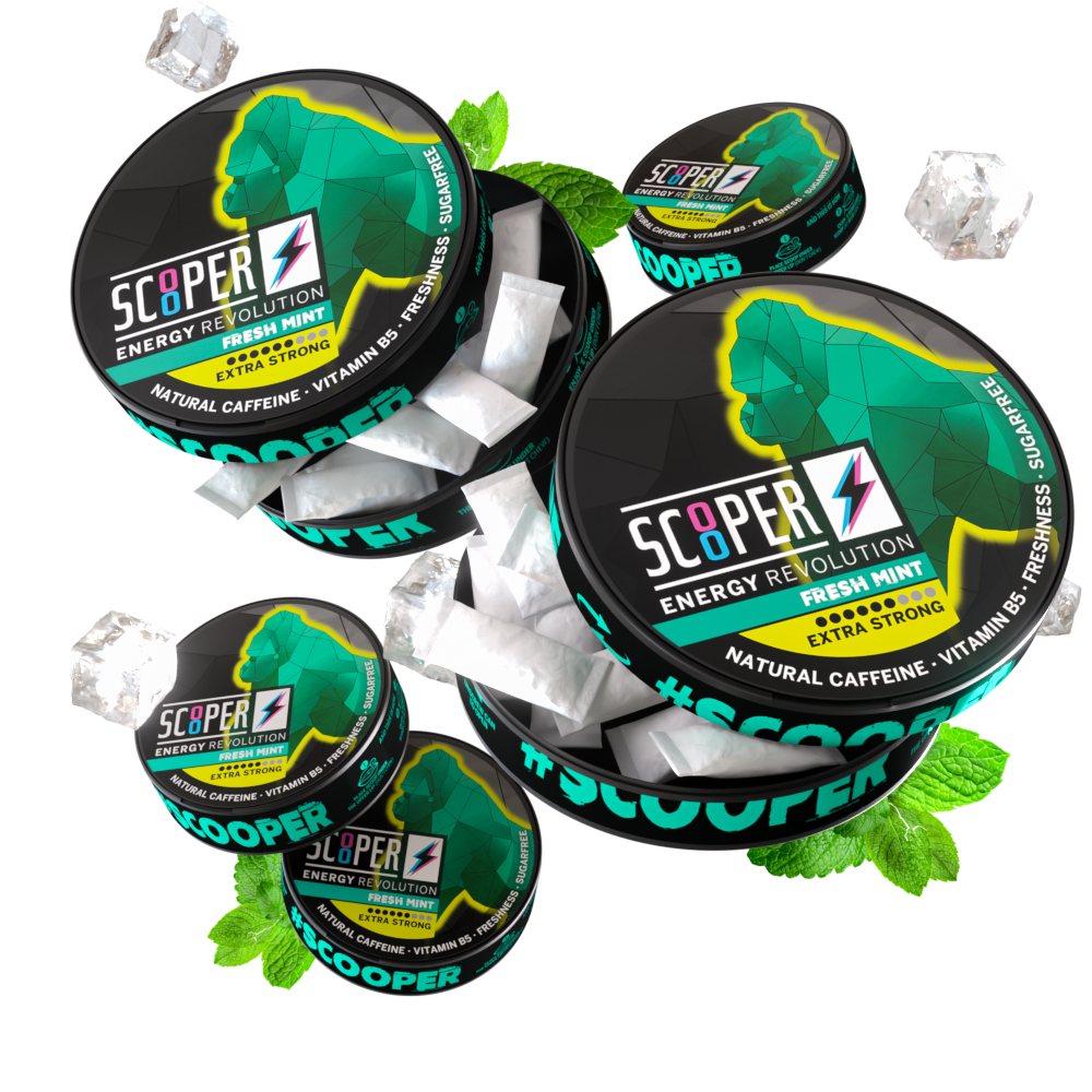 SCOOPER Energy Fresh Mint (5 cans)