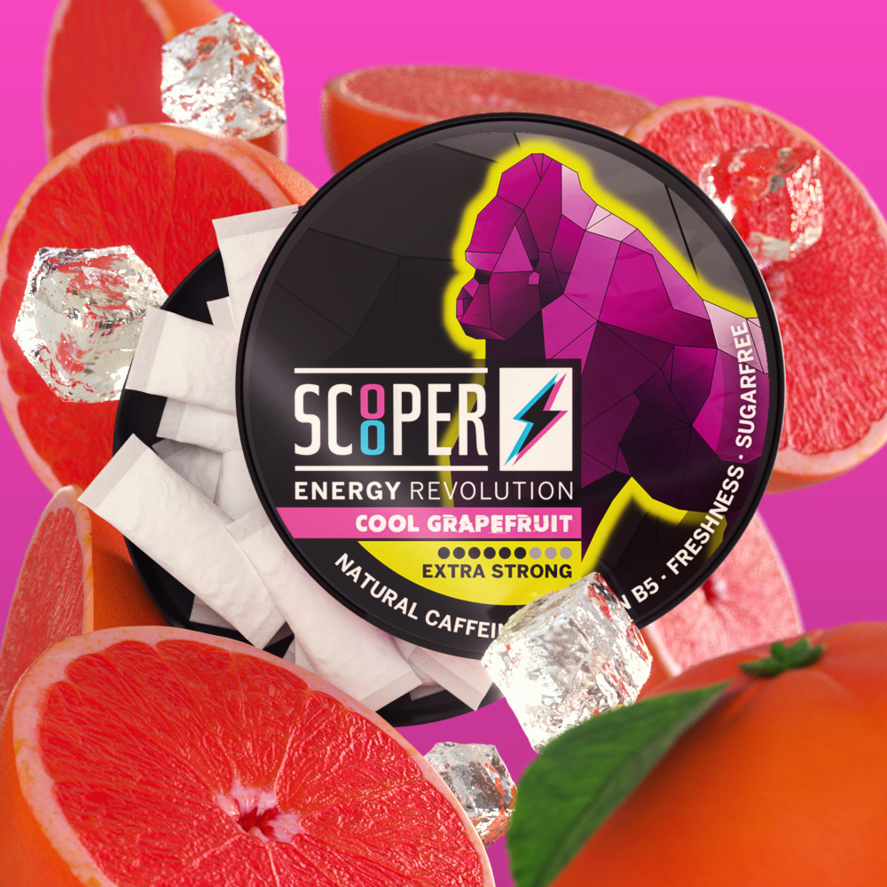SCOOPER Energy Cool Grapefruit (5 cans)